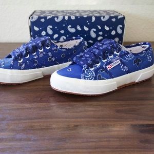 SUPERGA X AULANI BLUE SNEAKERS